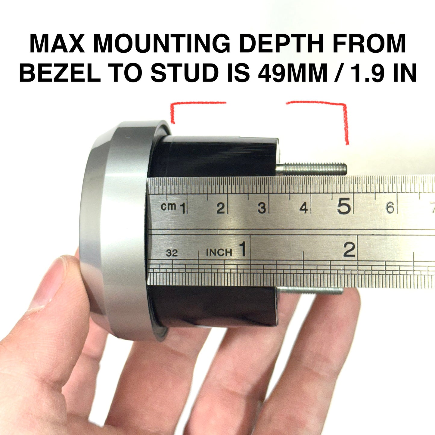 13-18 RAM Pocket Cubby ANGLE GAUGE POD 52MM RH