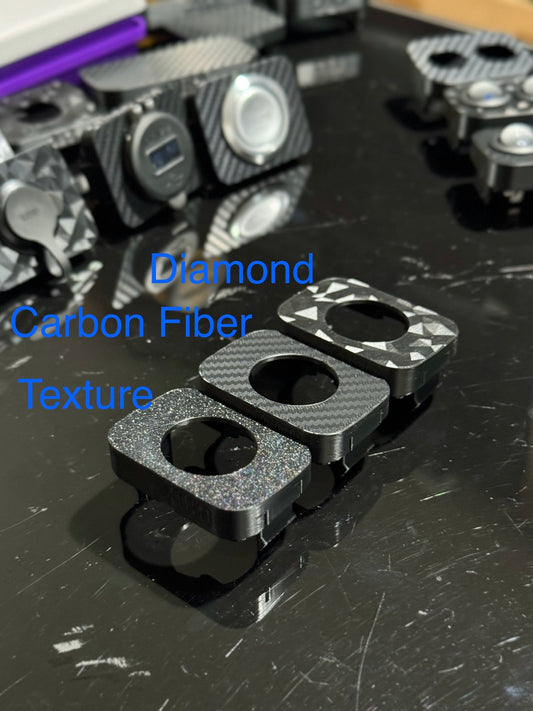 Mirror Switch Mounts EG Civic - Passthrough USB / Textured
