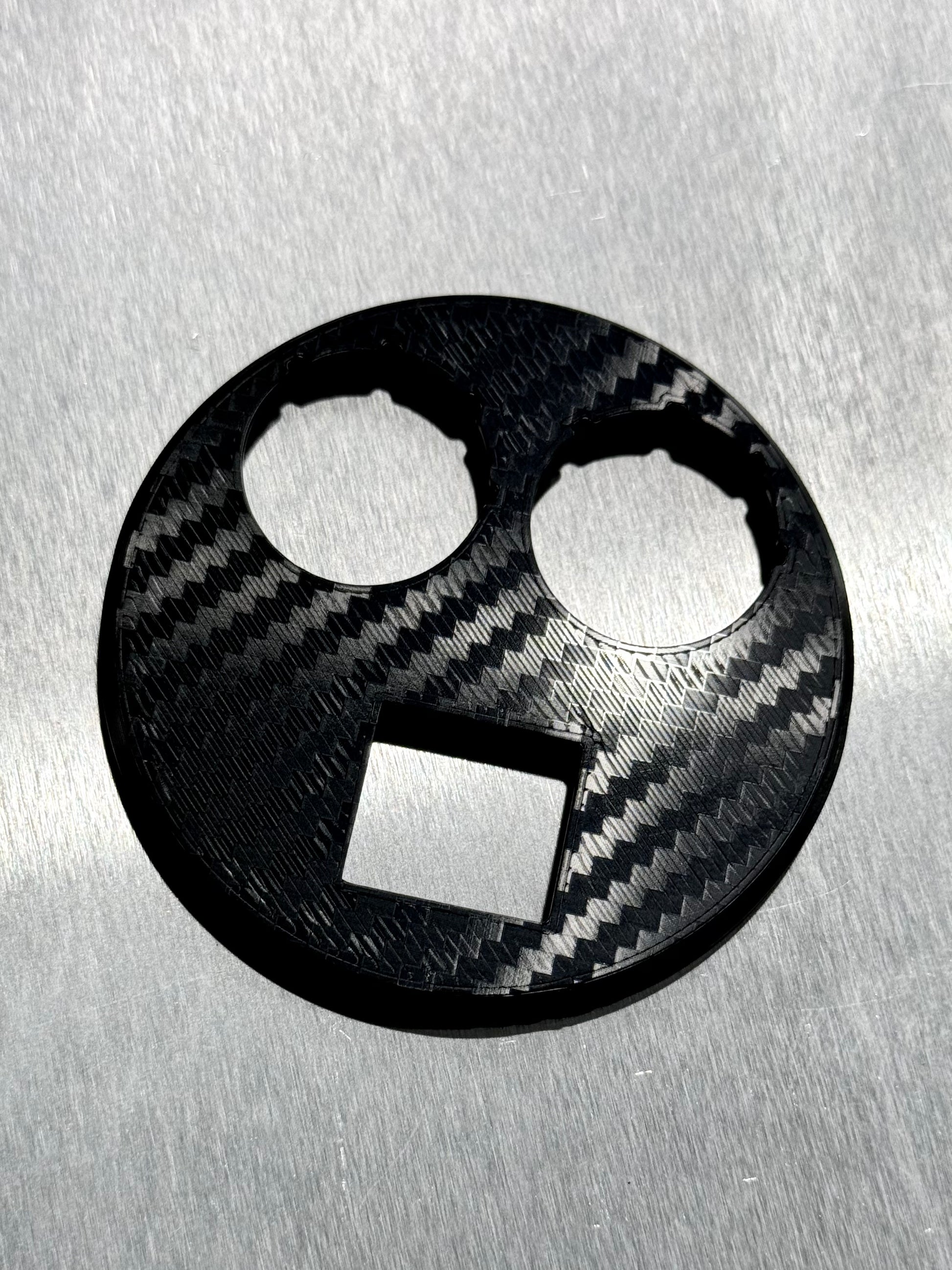 52MM Gauge Pod Filler - Textured / Blank Delete