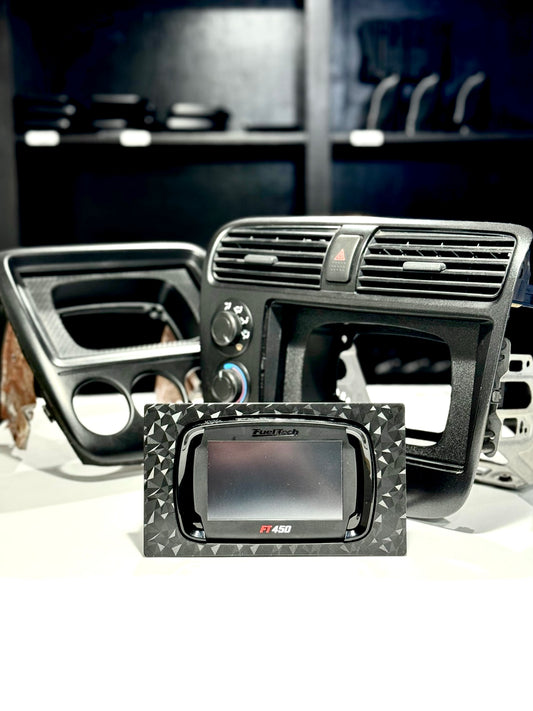 Double Din Display Mount Honda Radio - Textured / FuelTech 450/550