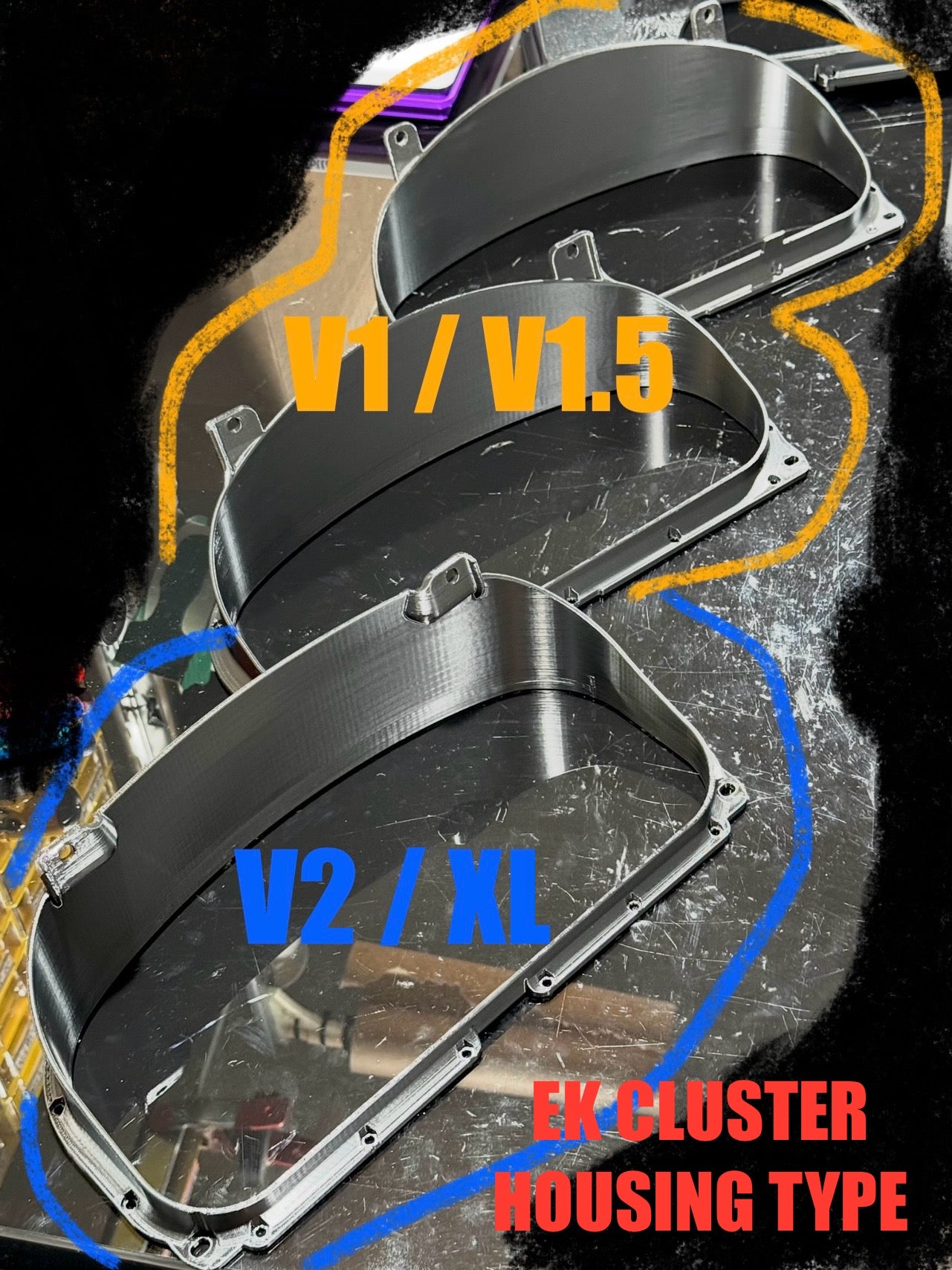 Cluster Display FLUSH Mount EK