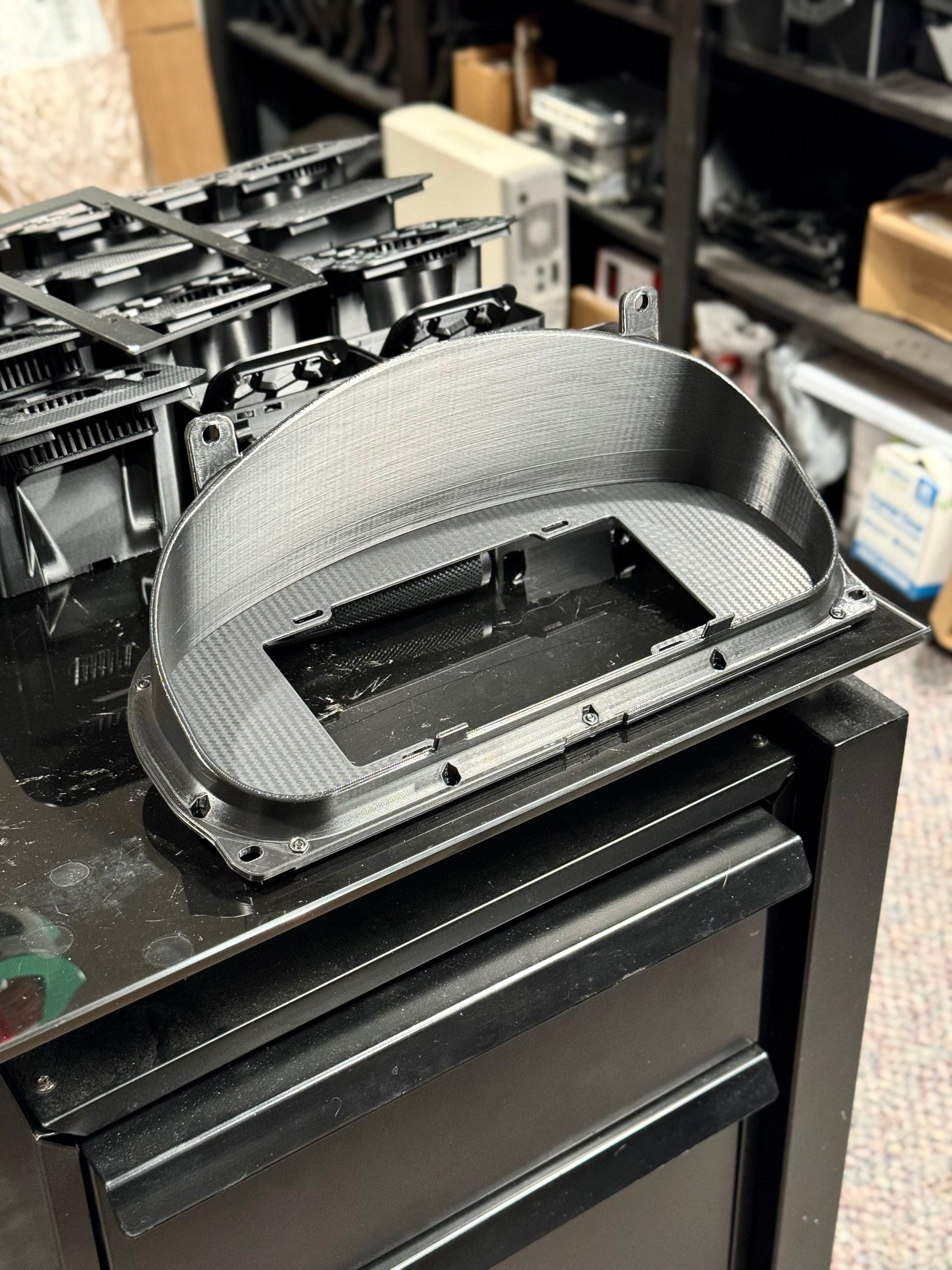 Cluster Display PANEL Mount EK - Carbon Fiber / Powertune