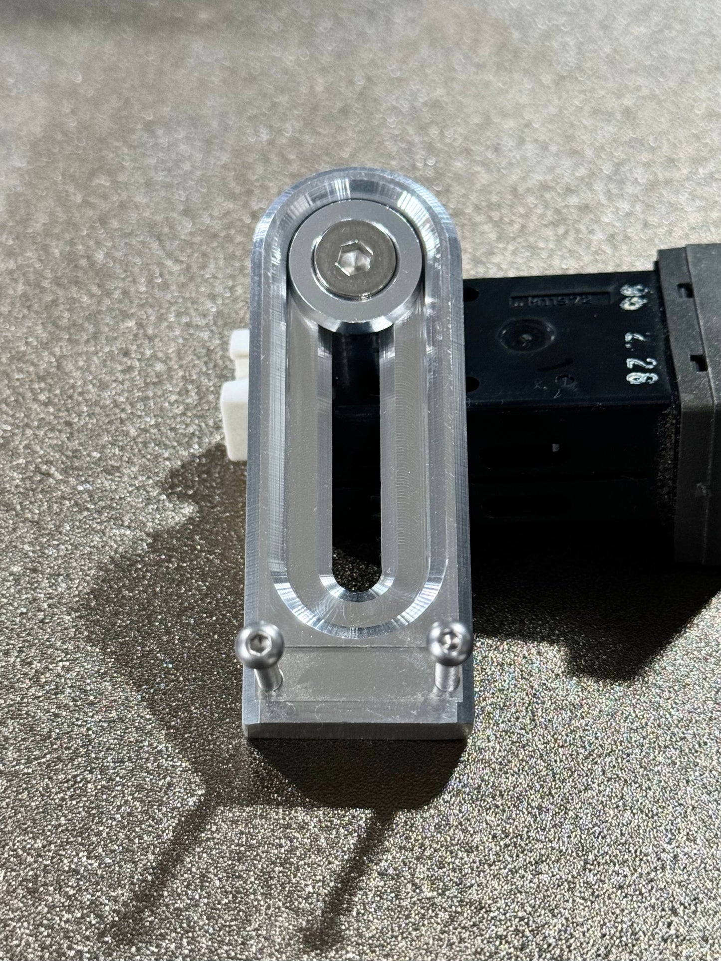 Boost Solenoid MAC Valve Mount - 35 / 3 PORT / ALUMINUM / SILVER + M6 BOLT