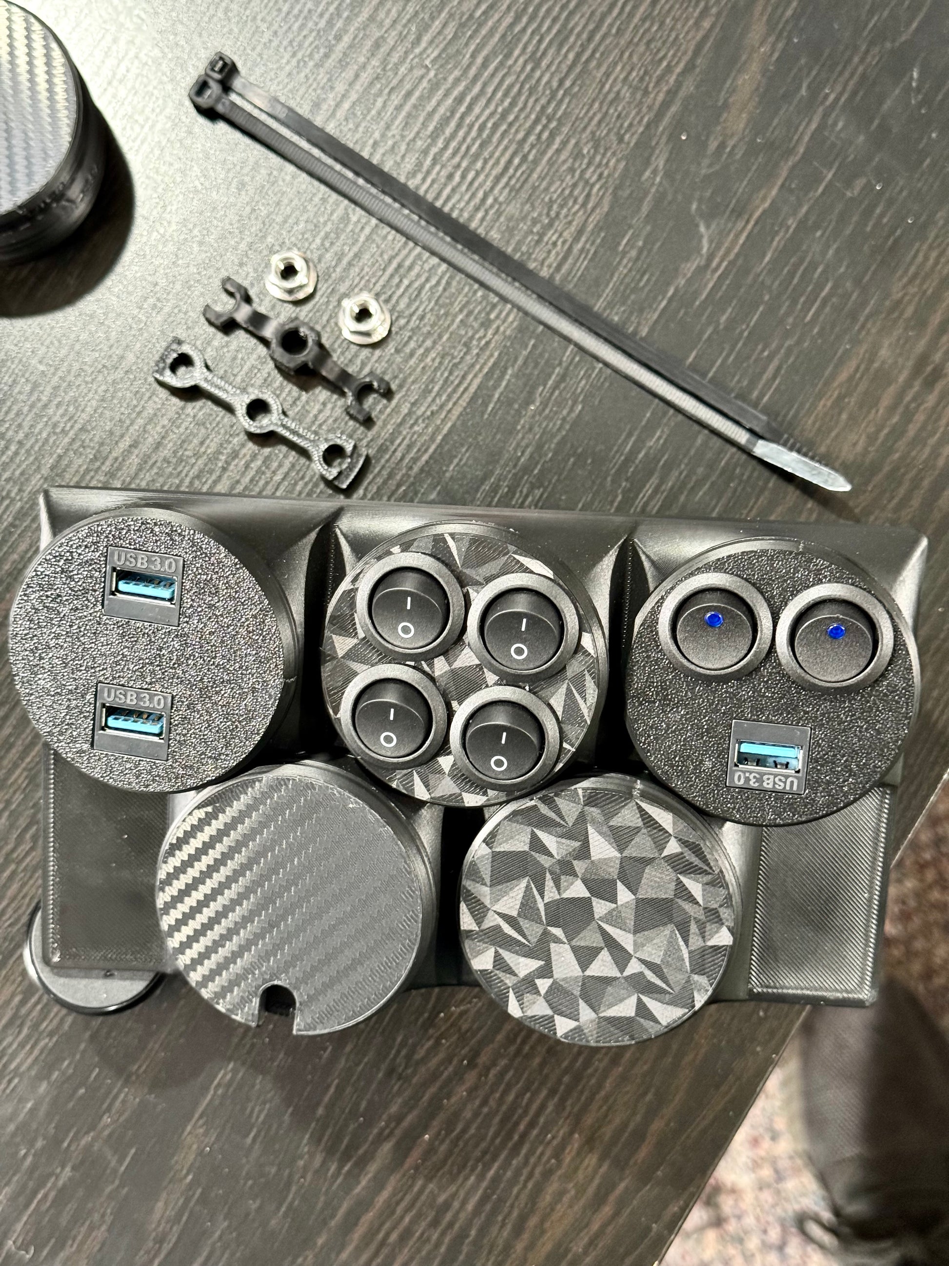 52MM Gauge Pod Filler - Textured / Blank Delete