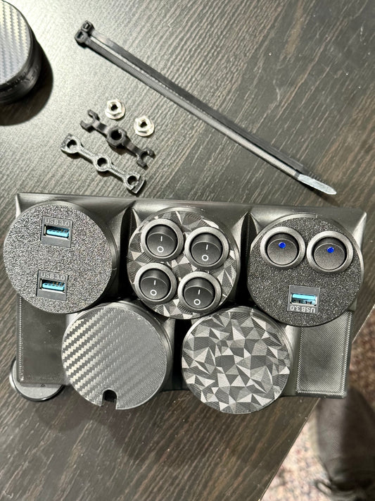 52MM Gauge Pod Filler - Textured / Blank Delete