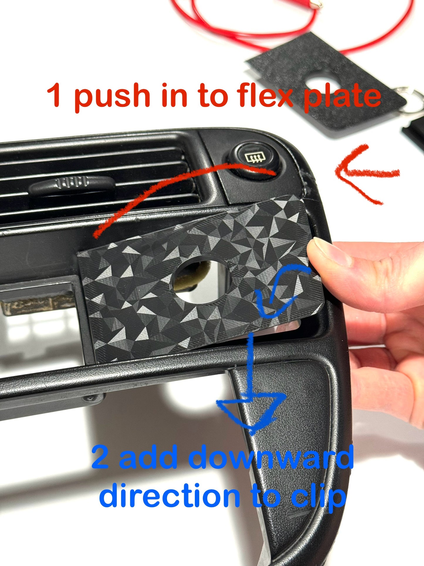 Clock / Pocket USB EK Civic - LHD / Passthrough ( tuning ) / Textured