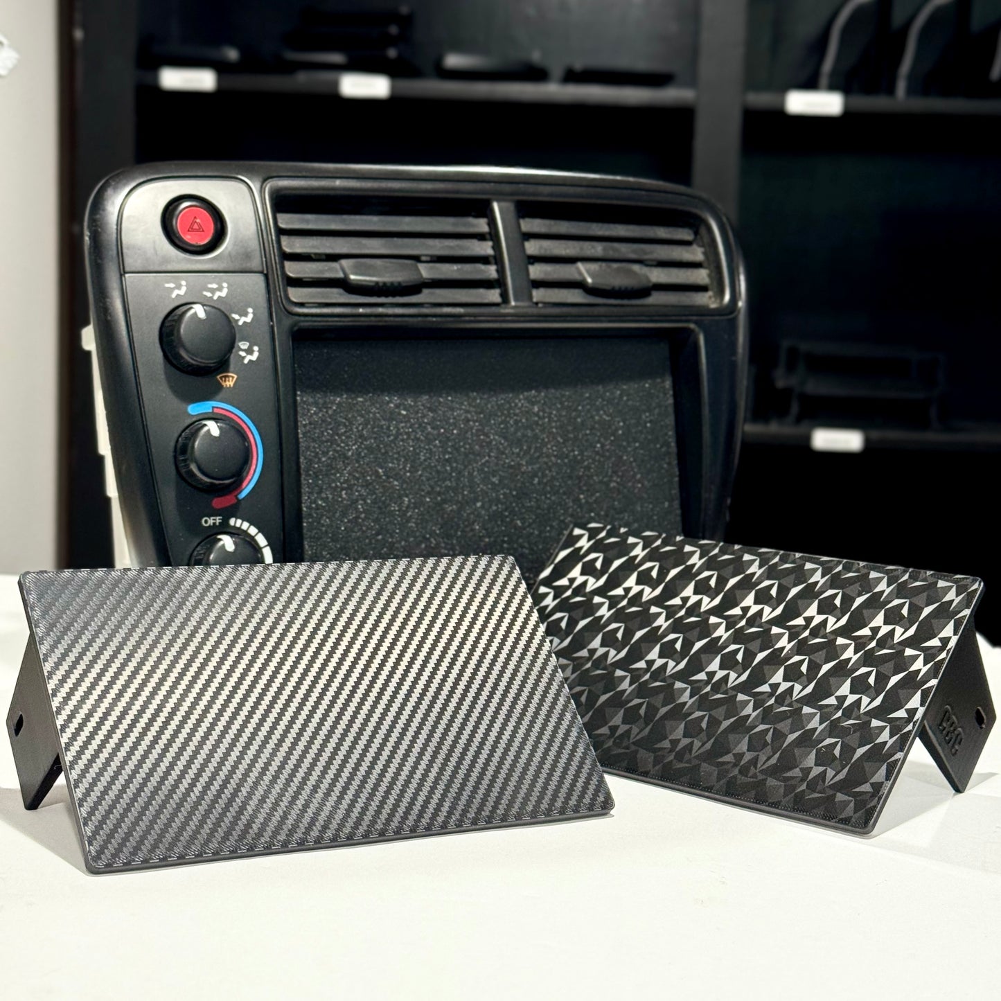 Double Din Block Off Radio - Textured