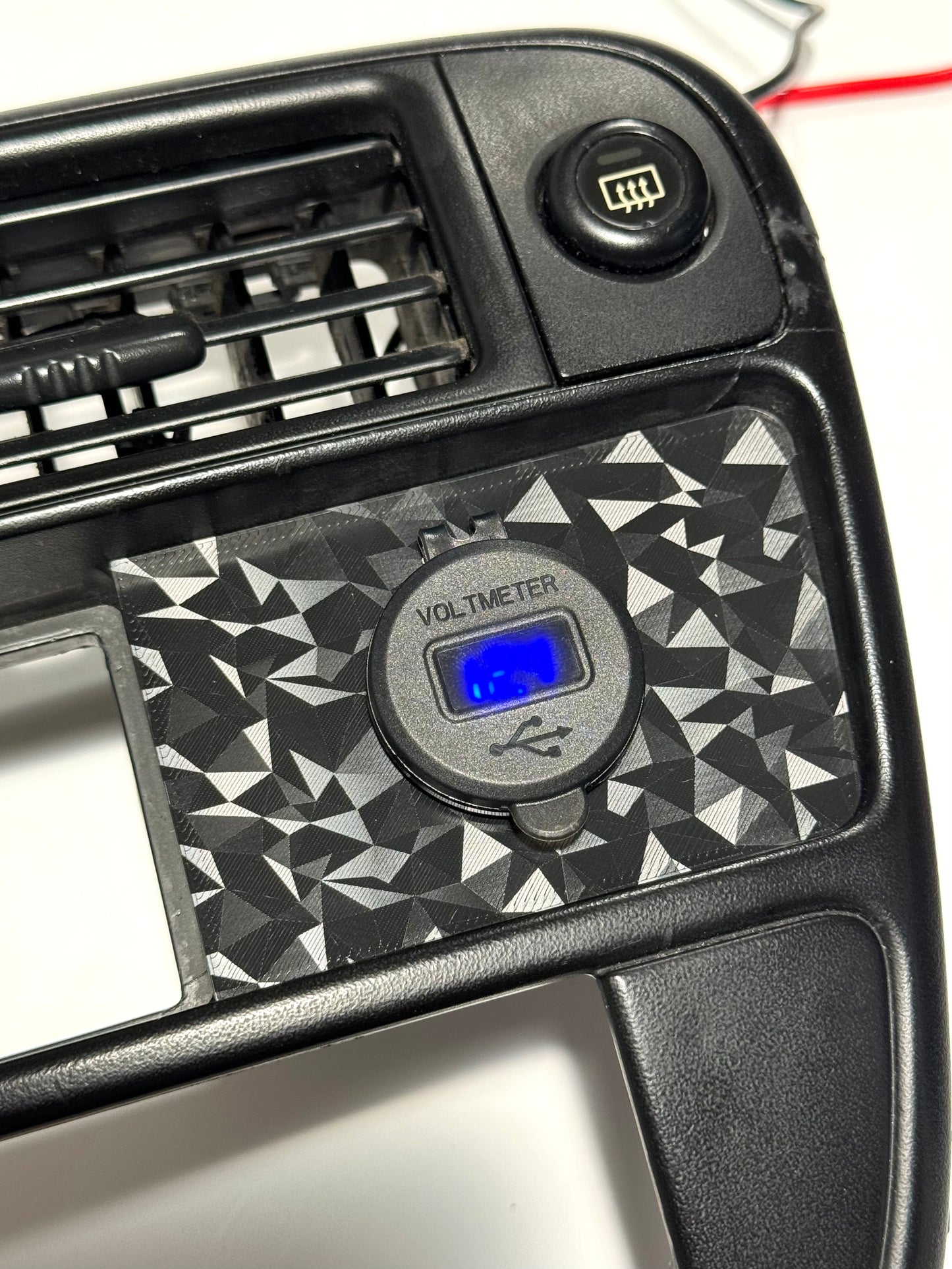 Clock / Pocket USB EK Civic - LHD / Voltmeter ( charger ) / Diamond