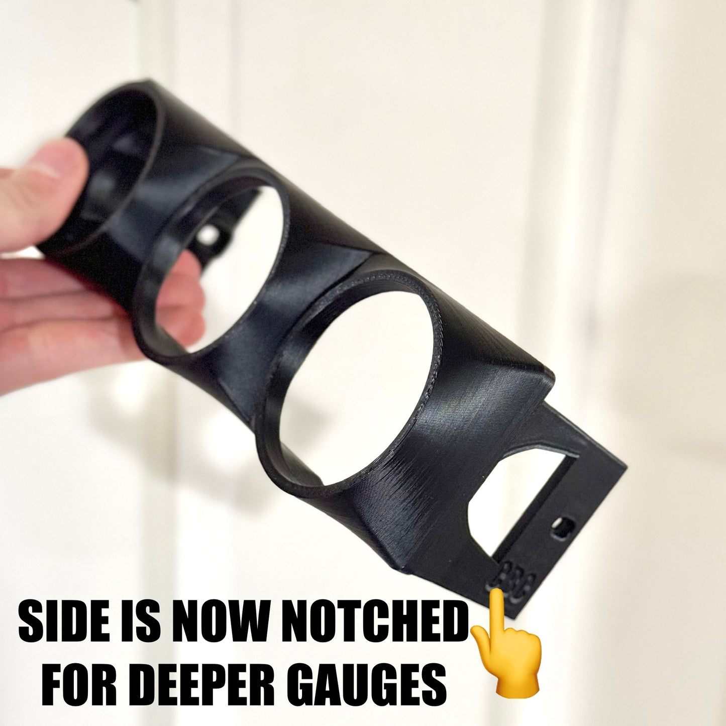 Radio Angle 3 Gauge Pod Double or Single Din
