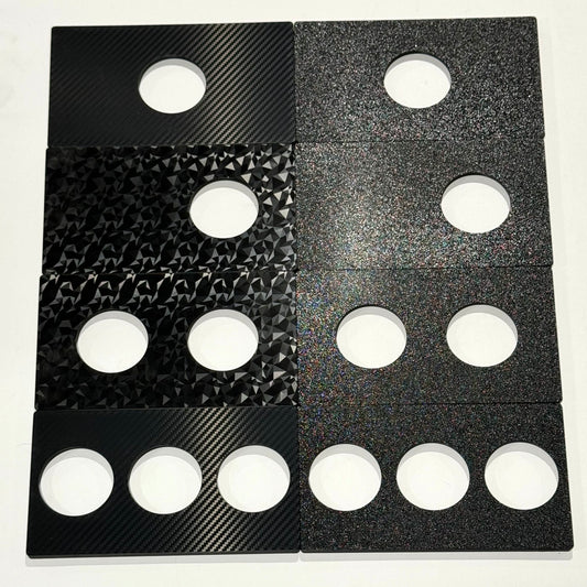 Radio Delete 1 2 3 Gauge Double Din 52mm Pod Honda Stereo - 1 Gauge Center / Textured