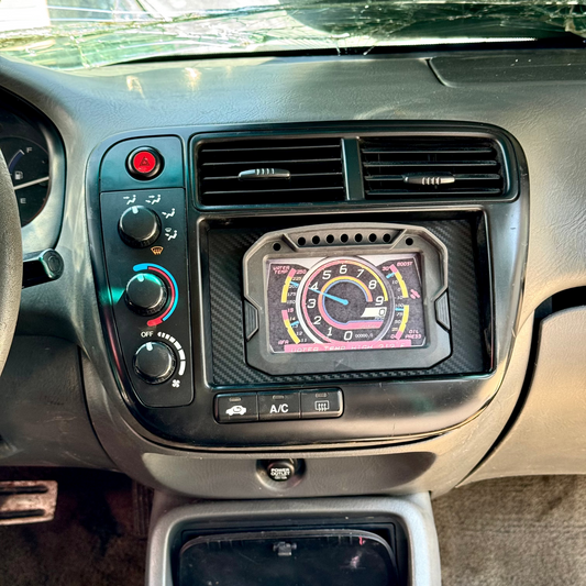 Double Din Display Mount Honda Radio - Carbon Fiber / AEM CD5
