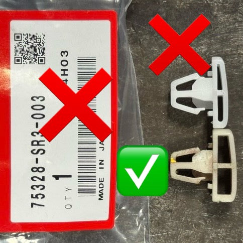 Door Side Molding Clip EG Civic - 4 pcs