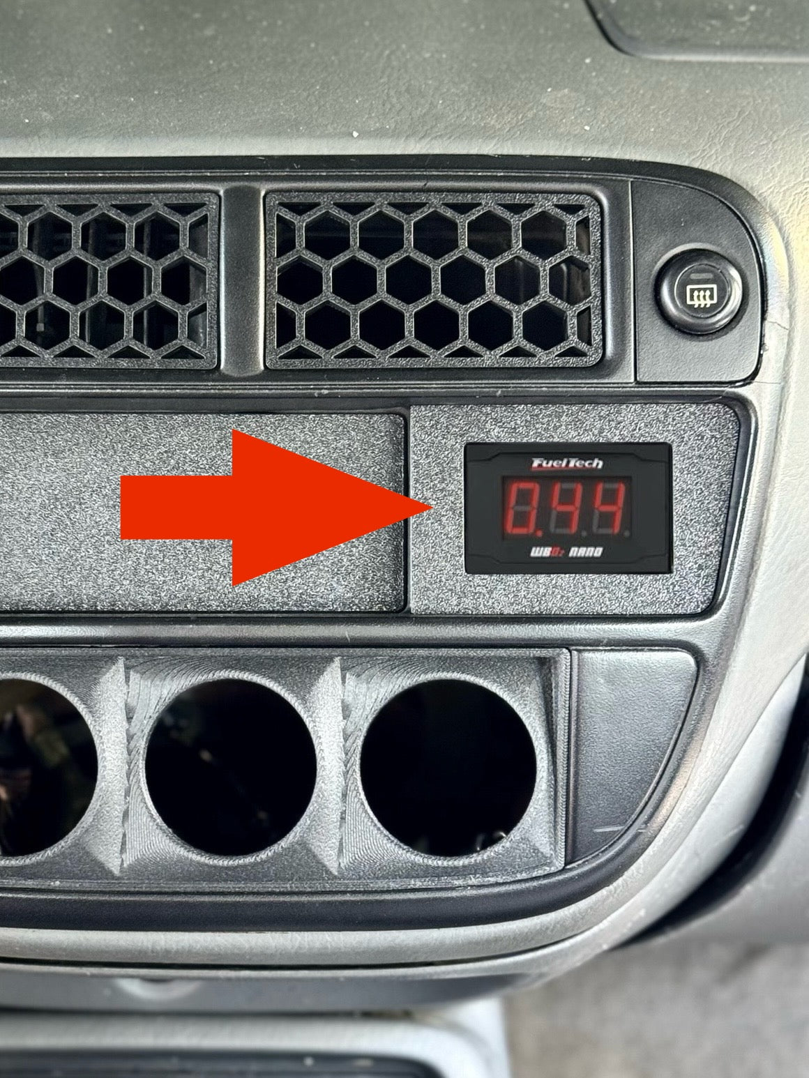 Clock / Pocket FuelTech Nano Mount EK Civic - 1 PC - GAP FILL / TEXTURE