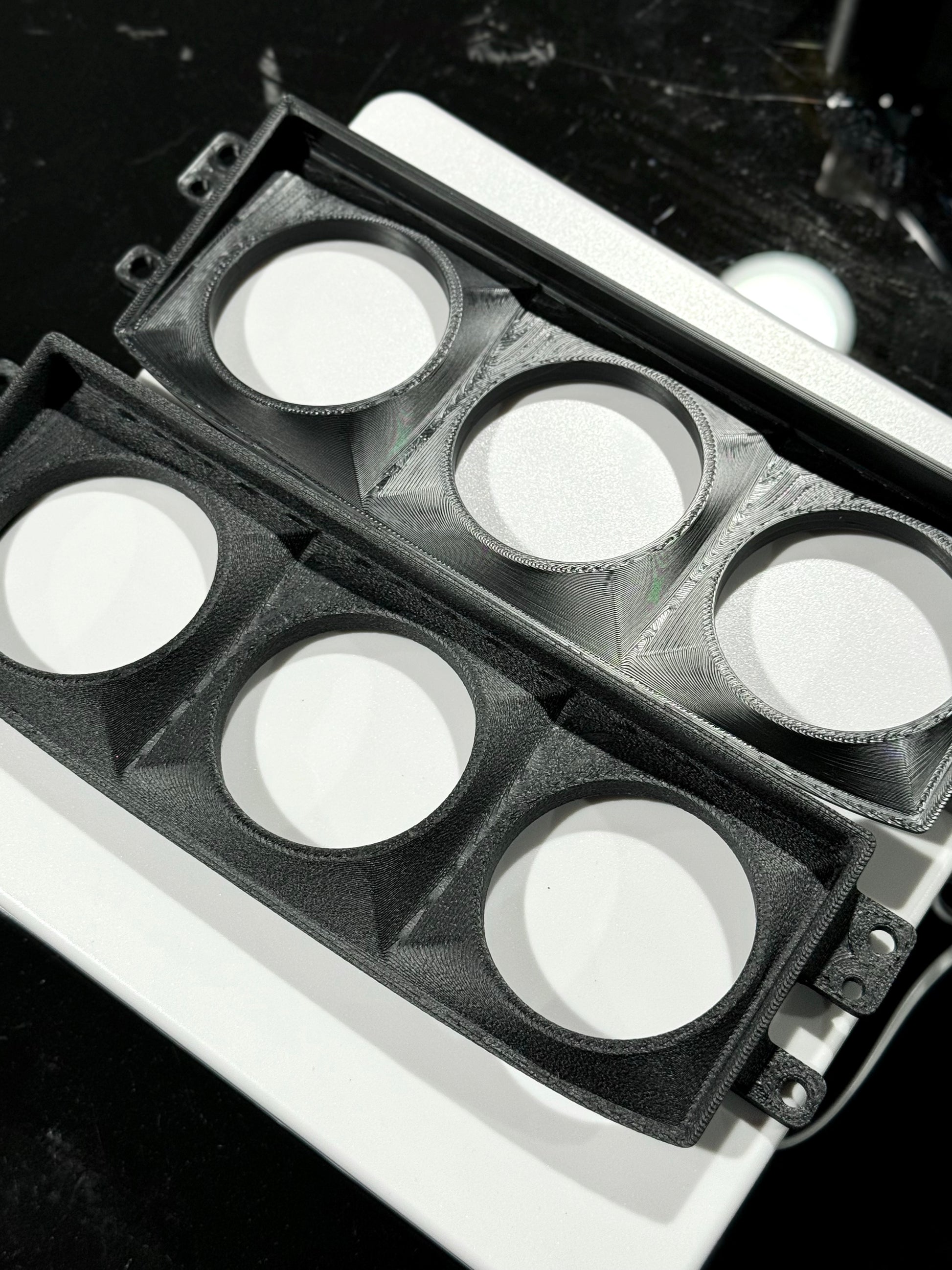 Climate Gauge 3 Pod Civic EK - ABS - Standard smooth black