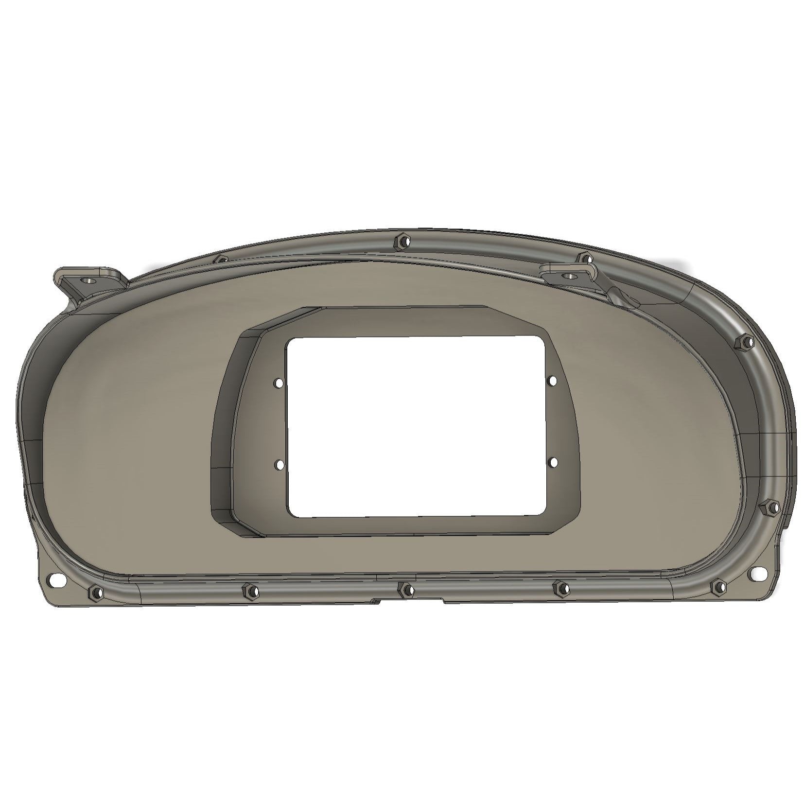 Cluster Display FLUSH Mount EK - Textured / AIM SPORTS MXS NO SIDE BUTTON