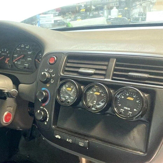 Radio 3 Gauge Pod Double or Single Din - Standard ABS