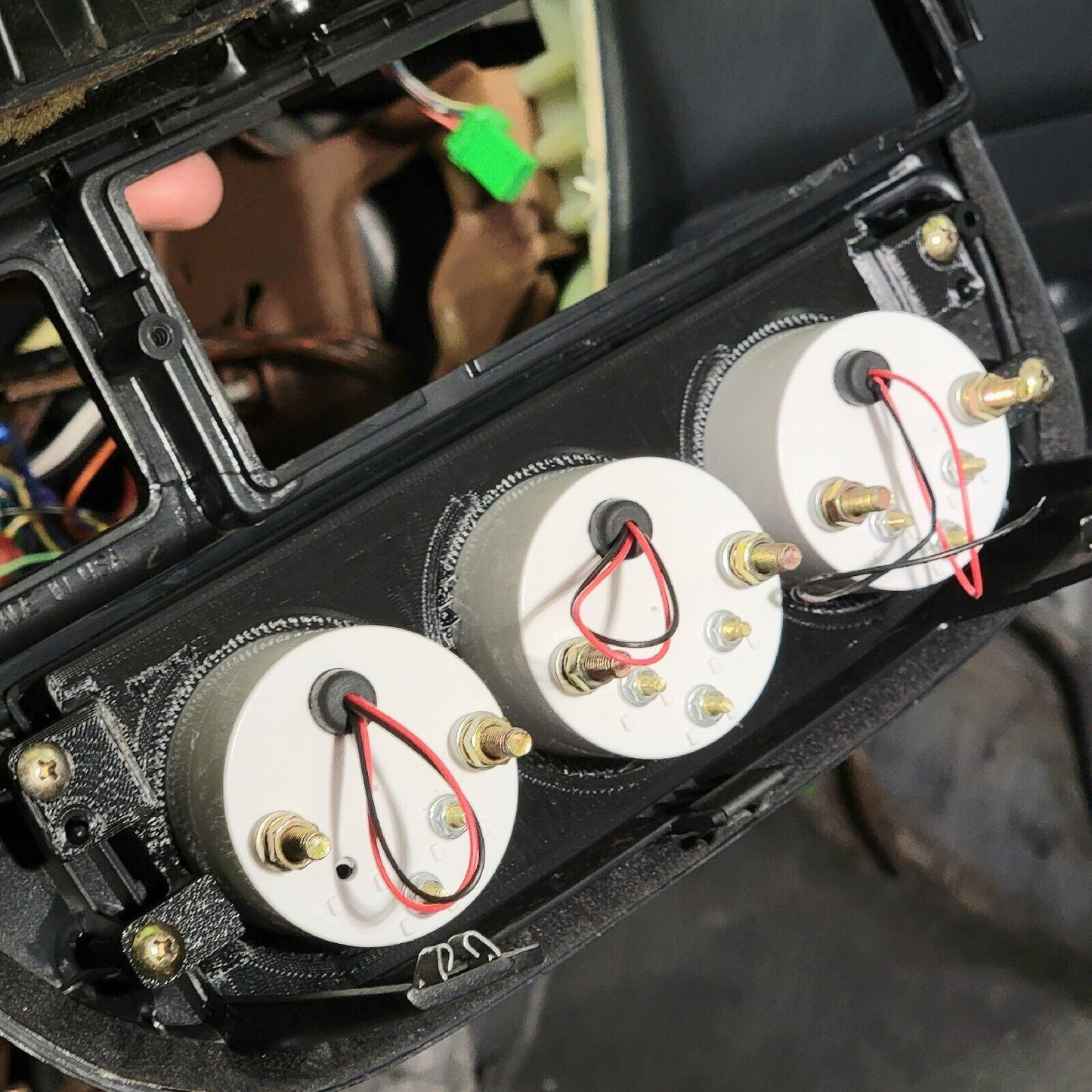 Climate Gauge 3 Pod Civic EK - ABS - Standard smooth black