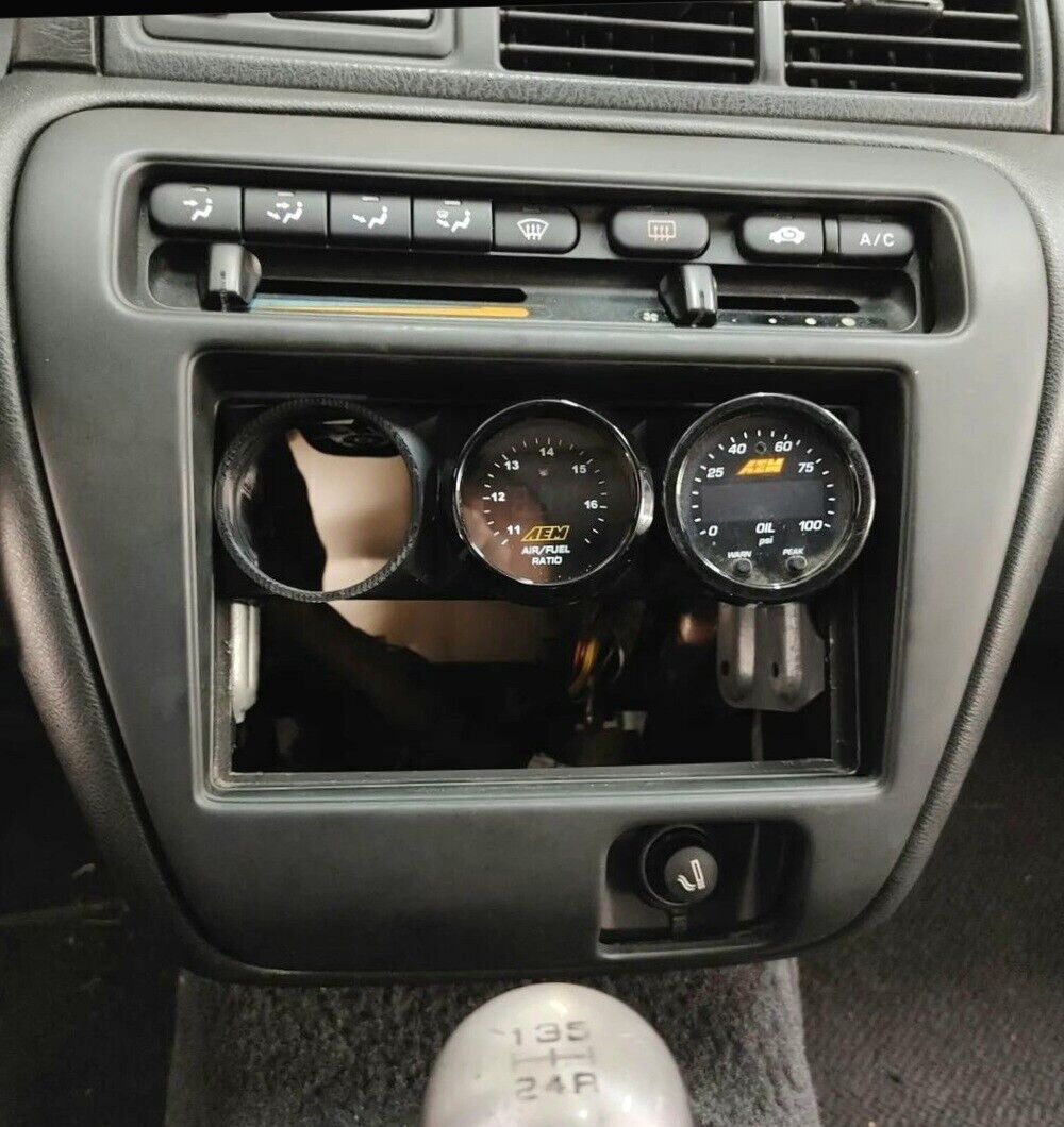 Radio 3 Gauge Pod Double or Single Din - Standard ABS