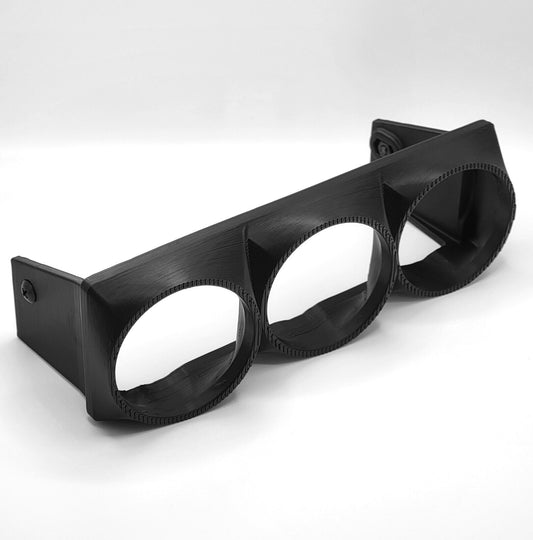 Radio 3 Gauge Pod Double or Single Din - Standard ABS