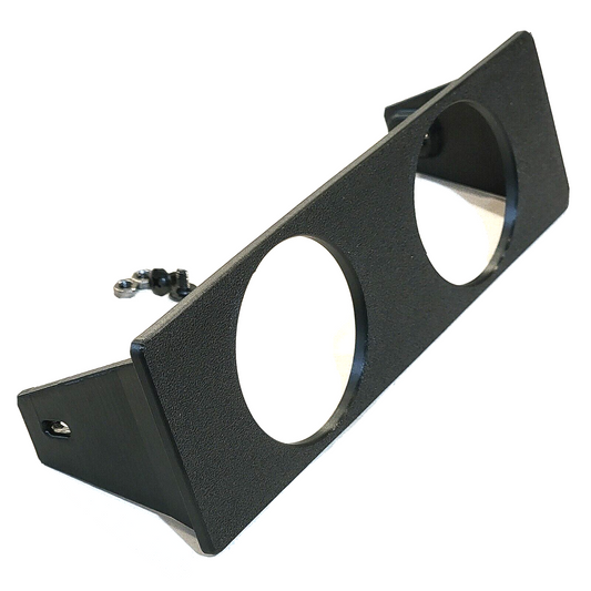 Radio FLAT 1, 2, 3 Gauge Pod Single OR Double Din - Textured / Single O
