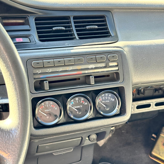 Single Din Radio Angled 3 Pod 52mm