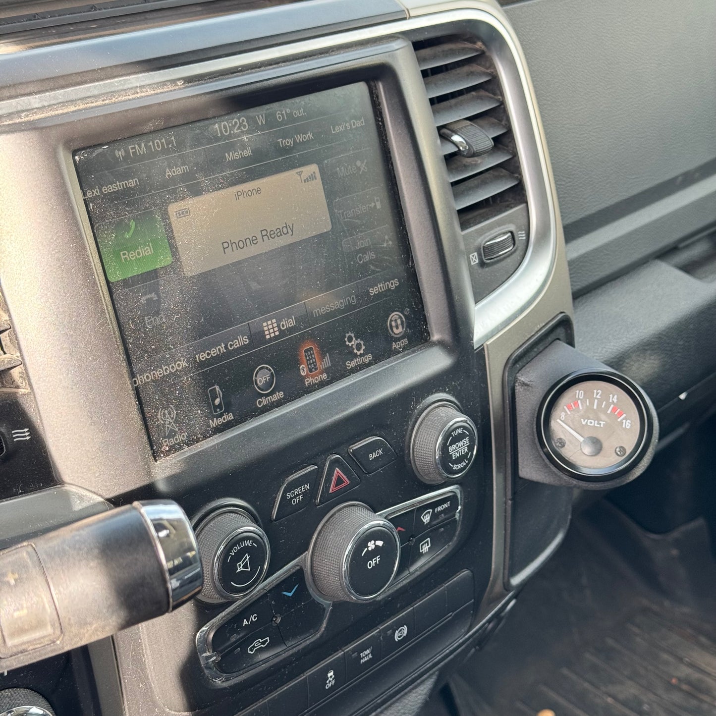 13-18 RAM Pocket Cubby ANGLE GAUGE POD 52MM RH