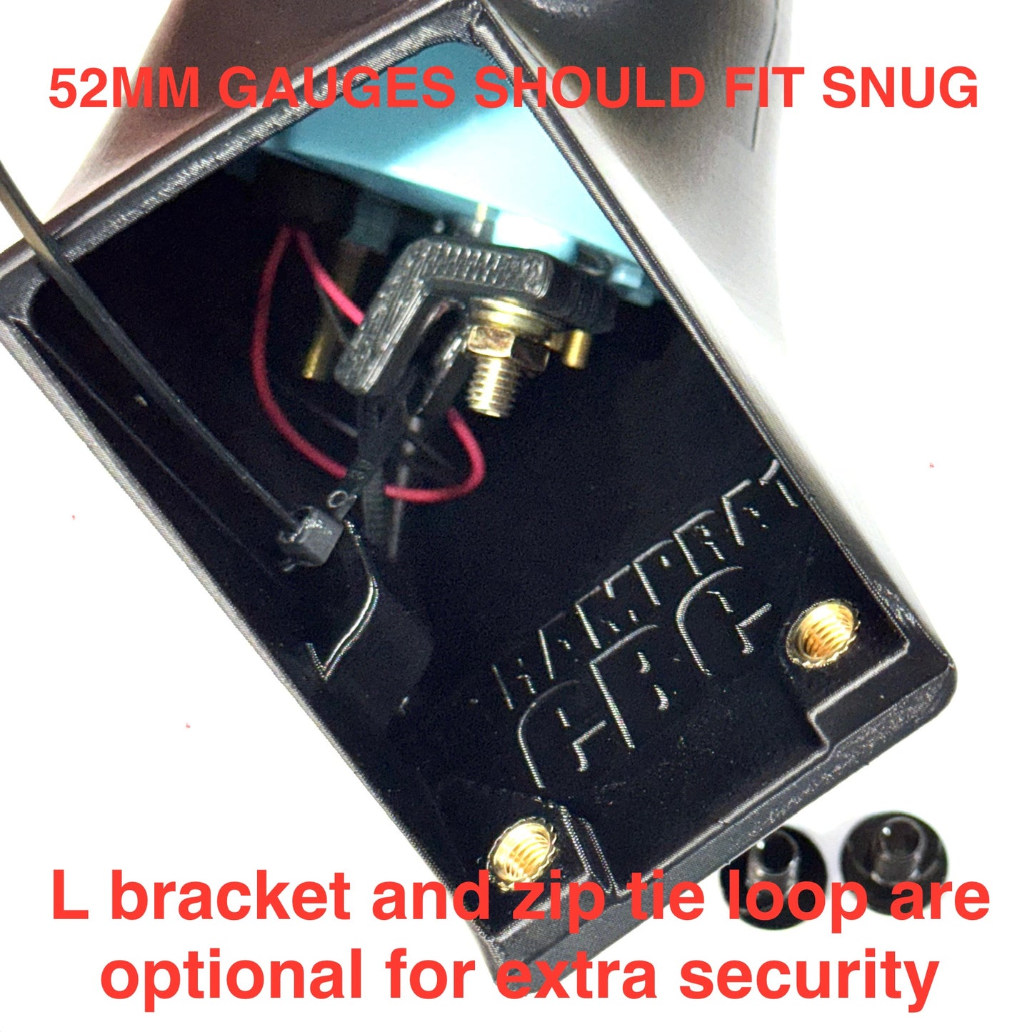 13-18 RAM Pocket Cubby ANGLE GAUGE POD 52MM RH