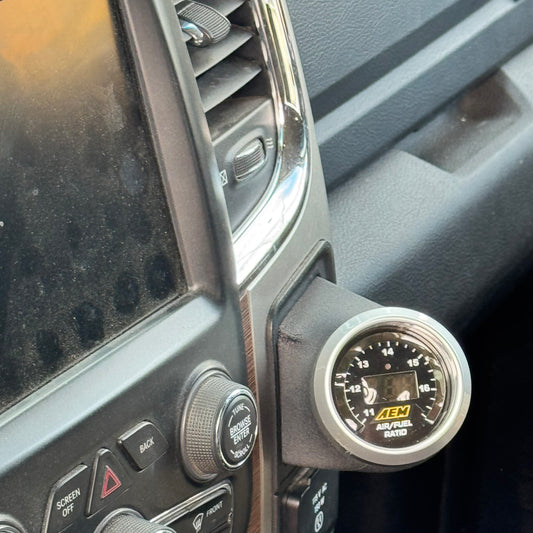 13-18 RAM Pocket Cubby ANGLE GAUGE POD 52MM RH