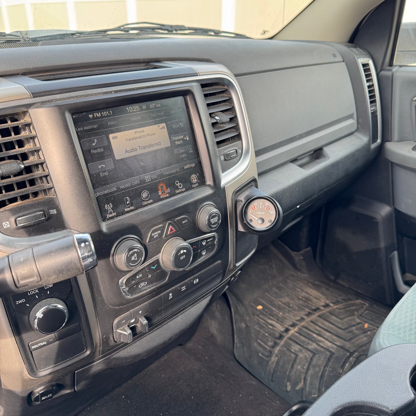 13-18 RAM Pocket Cubby ANGLE GAUGE POD 52MM RH