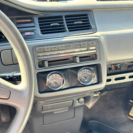 Single Din Radio Angled 2 Pod 52mm