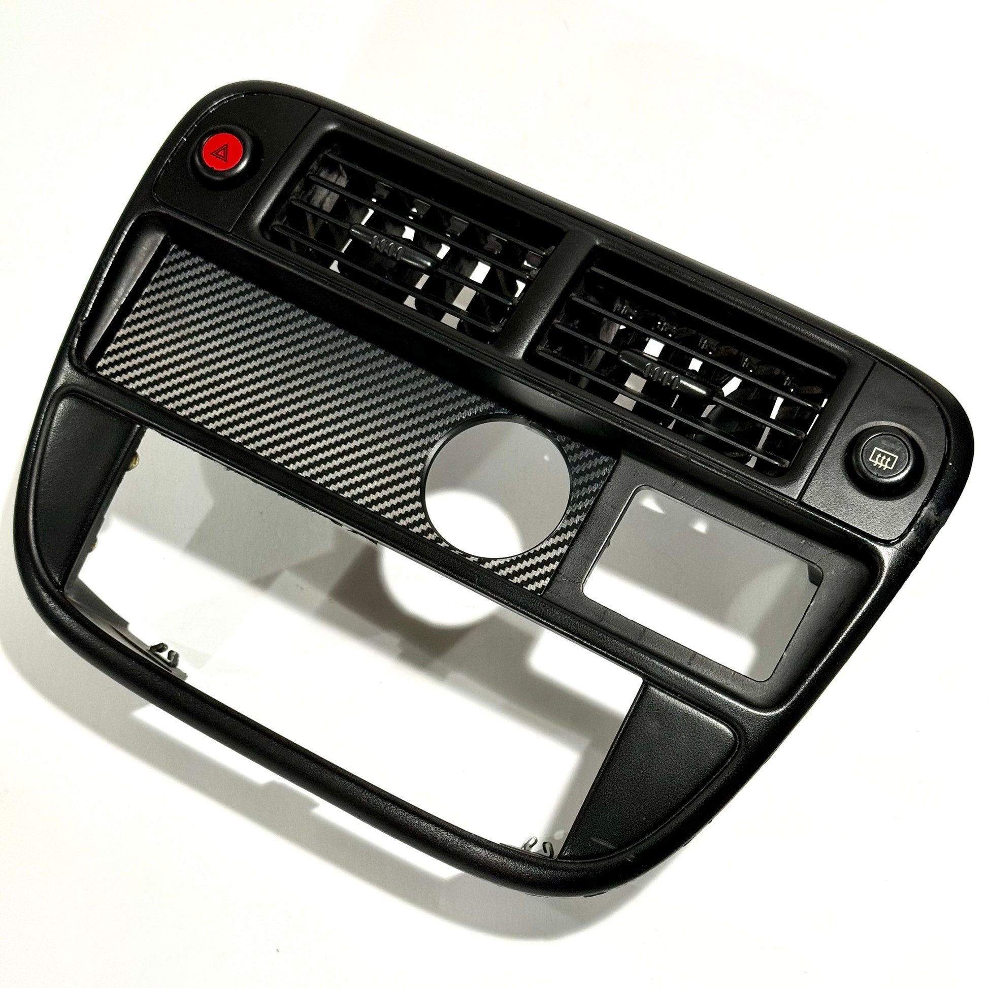 Radio Delete 1 2 3 Gauge Single Din 52mm Pod Honda Stereo - 1 Gauge Offset / Carbon Fiber