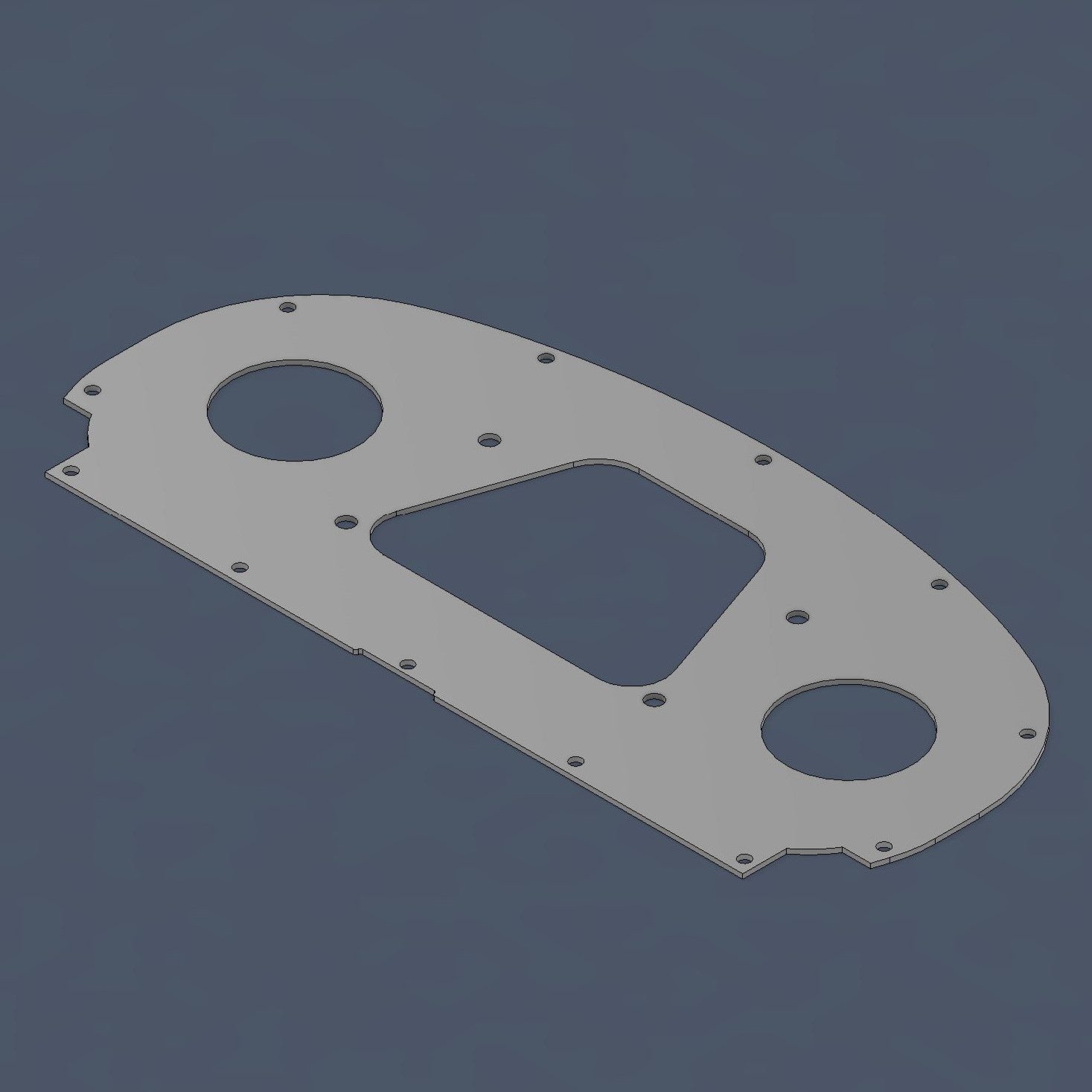 Cluster PARTS PANEL Mounts EK - CD5 DUAL 52MM / Textured / None