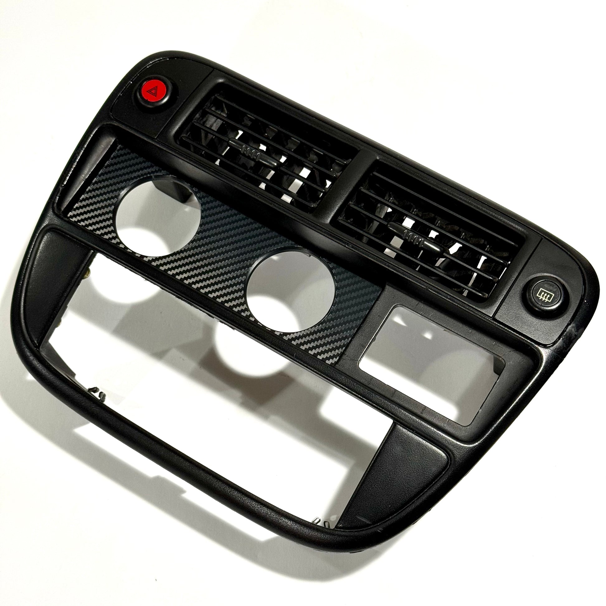 Radio Delete 1 2 3 Gauge Single Din 52mm Pod Honda Stereo - 2 Gauge / Carbon Fiber