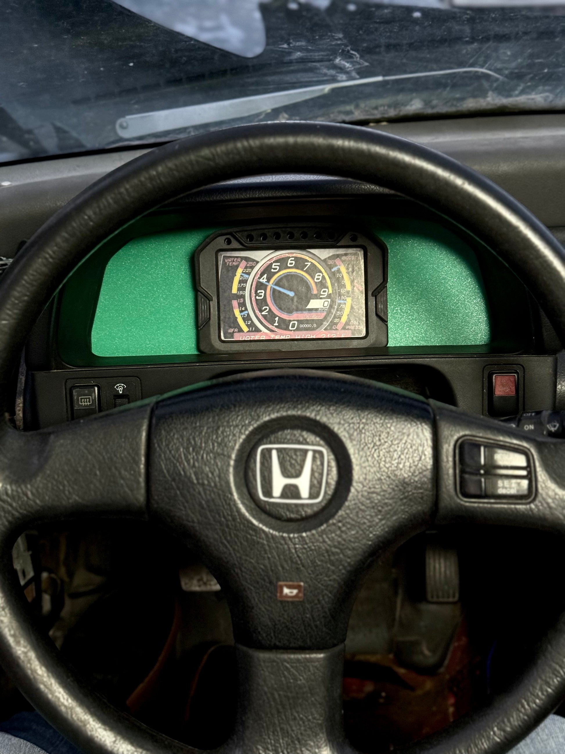 Cluster Display PANEL Mount EF CRX - Textured / AEM CD5