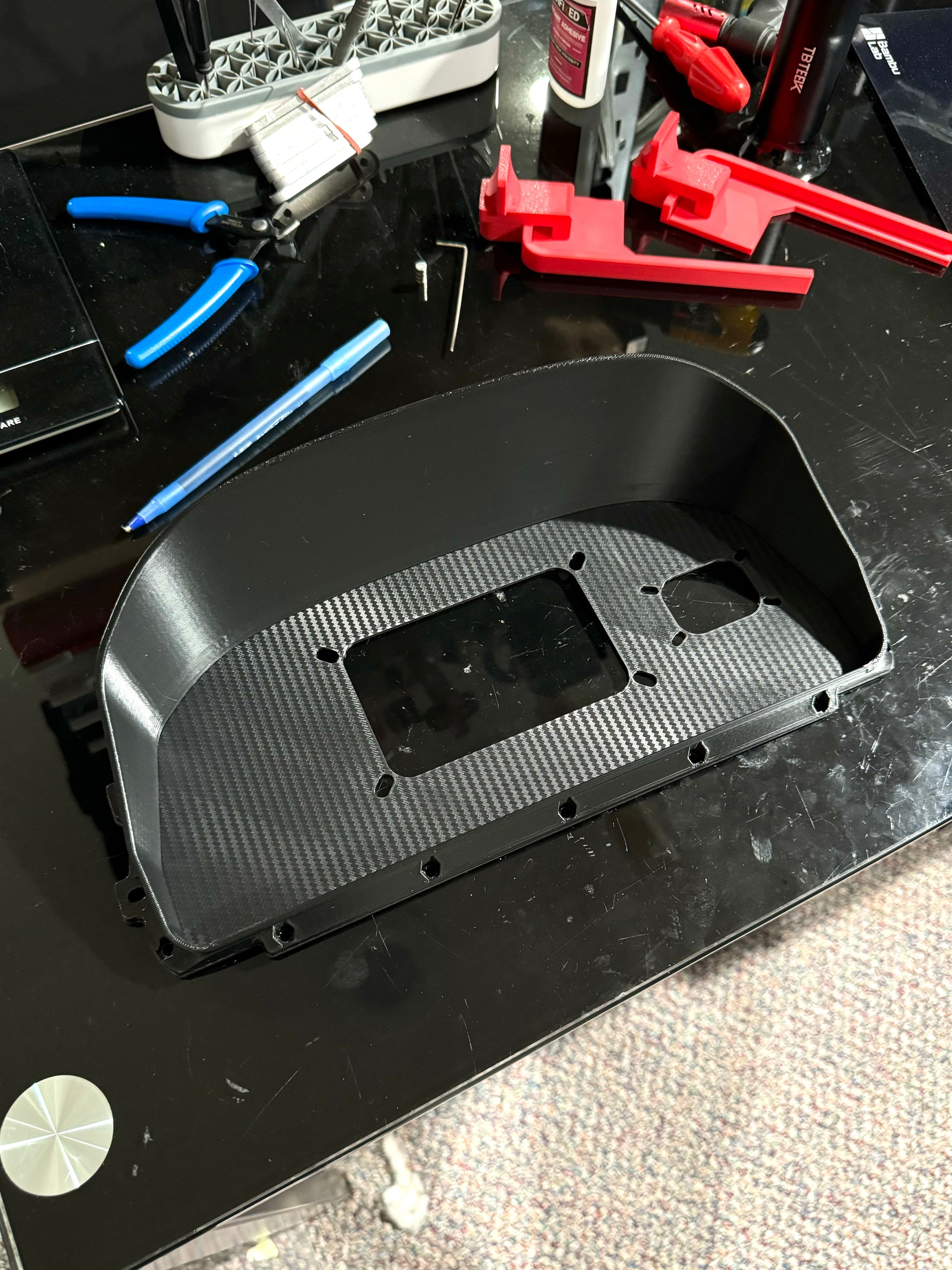 Cluster Display PANEL Mount EF CRX - Carbon Fiber / FT RH NANO