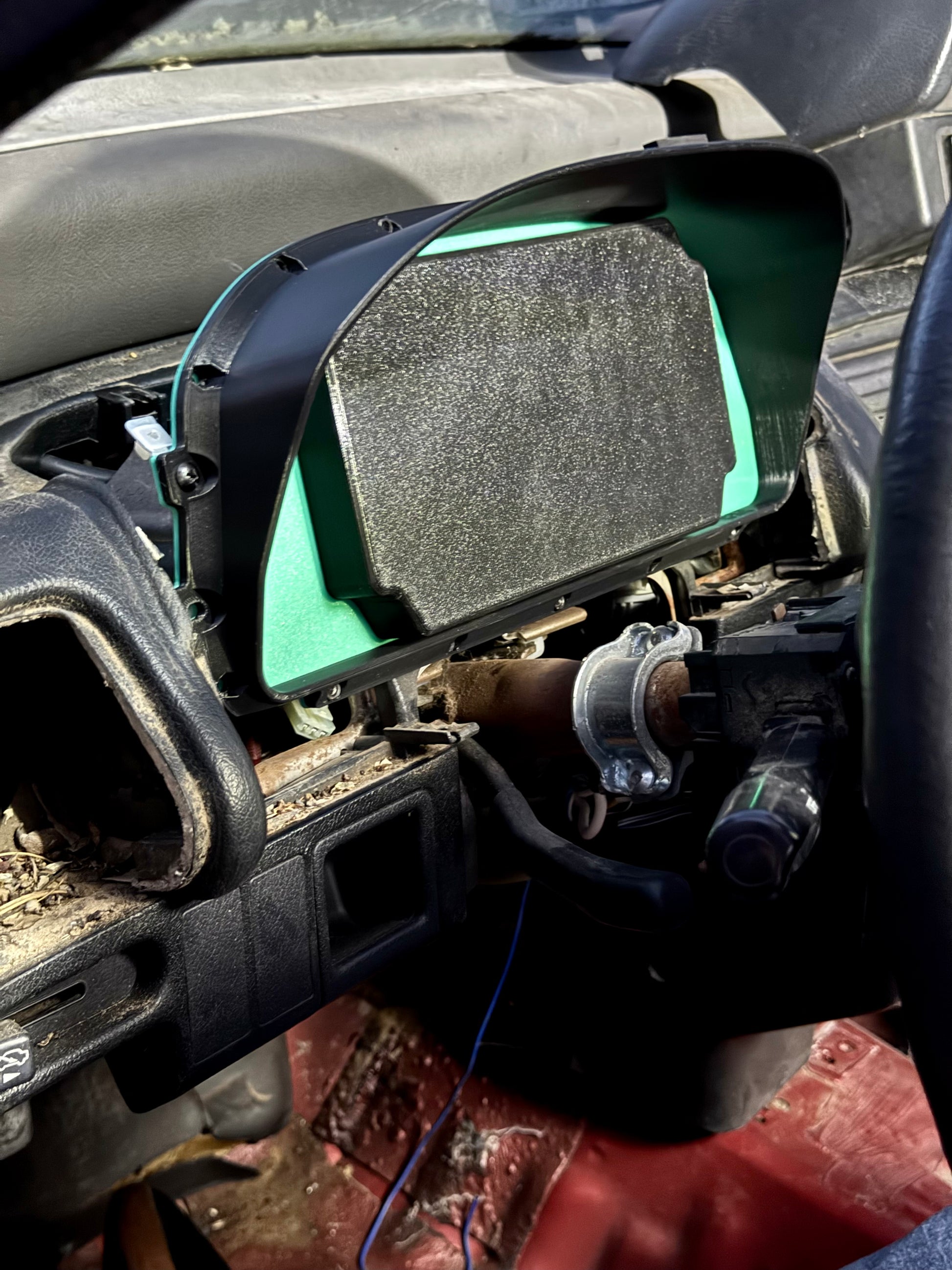 Cluster Display PANEL Mount EF CRX - Textured / Haltech IC7