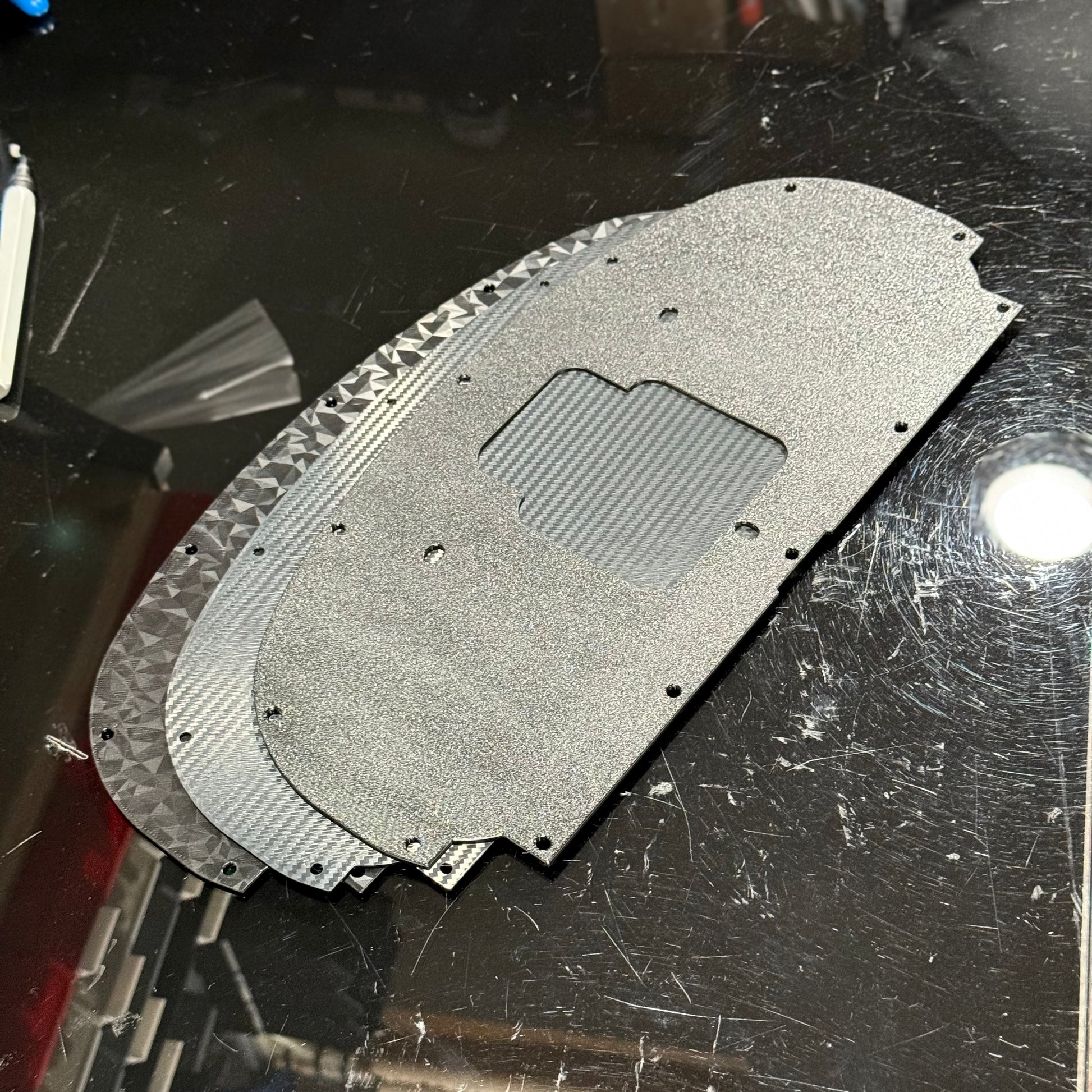 Cluster PARTS PANEL Mounts EK - HALTECH IC7 / Textured / None