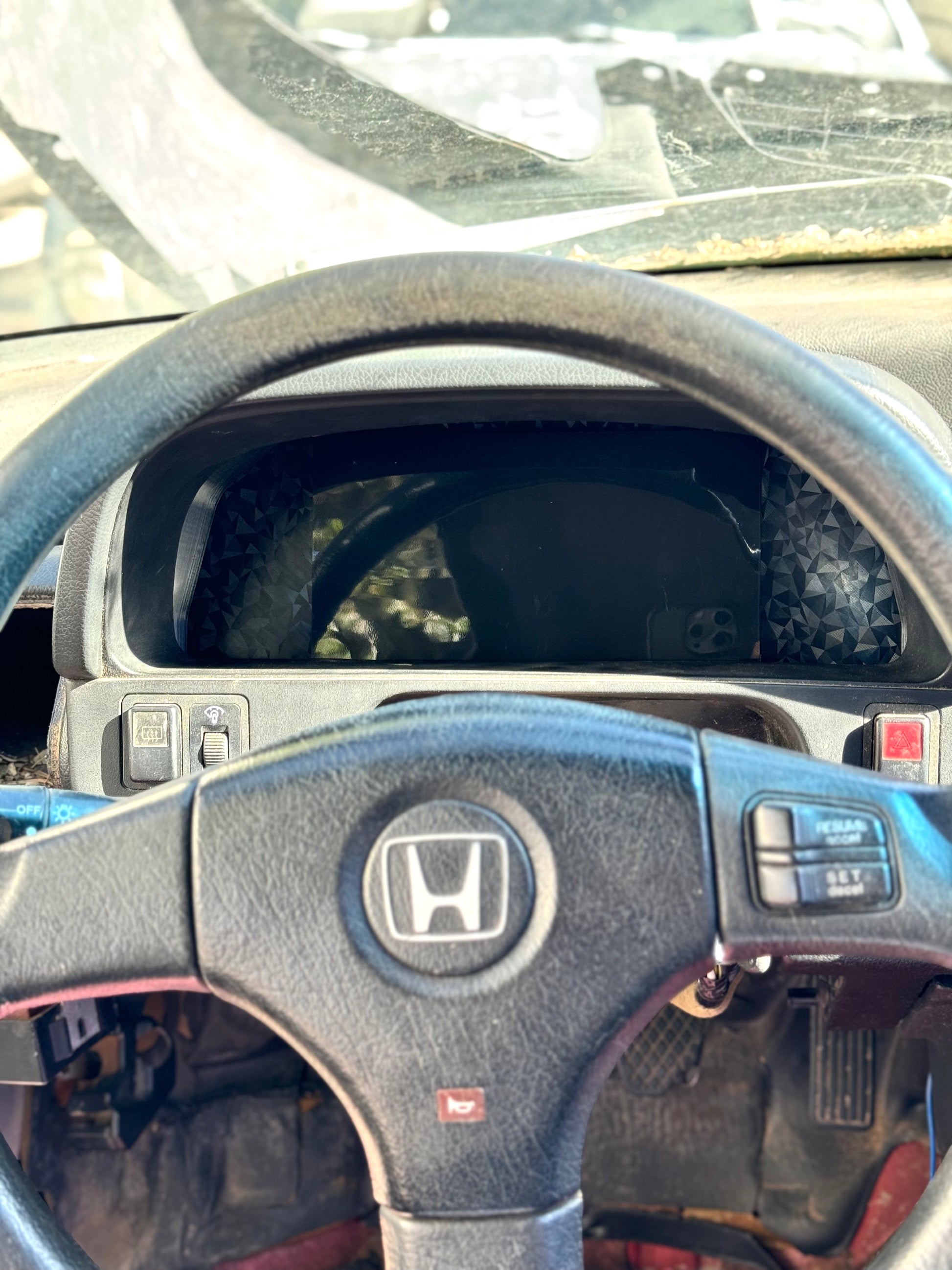 Cluster Display PANEL Mount EF CRX - Diamond / Powertune