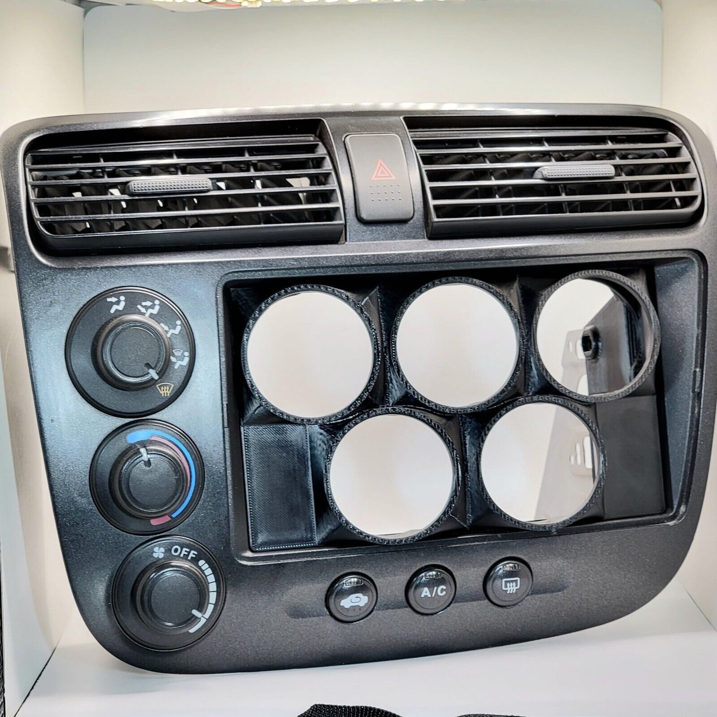 Radio 5 Gauge Pod Double Din - Standard ABS